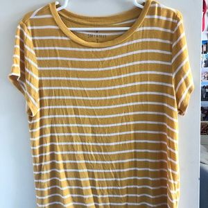 Yellow striped t-shirt